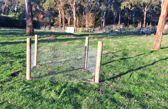 Low cost temporary single tree guard